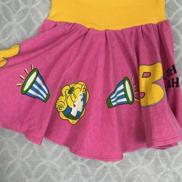 Rare Mattel Barbie for Girls Cheerleading Circle Skirt Costume Small Vtg 80s 90s - Picture 4 of 10